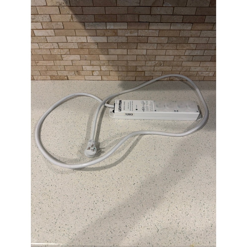 Leviton Medical Grade Surge Protective Power Strip, 20 Amps, 125 Volt, 4-Outlets